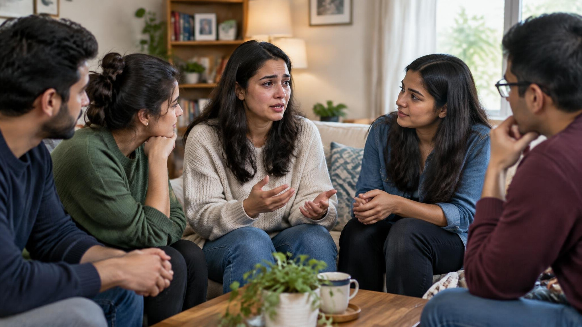 family conversation at home