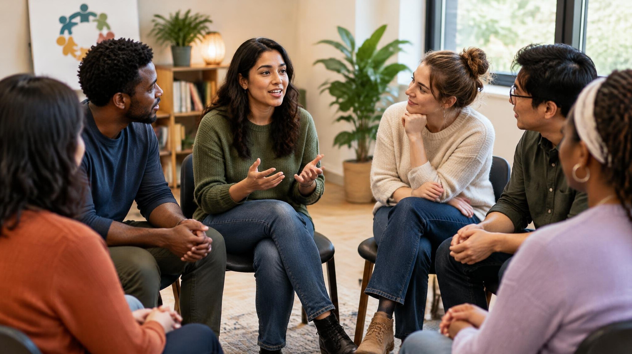 group discussion in circle